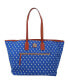 ფოტო #1 პროდუქტის Women's Los Angeles Dodgers Signature Large Zip Tote Bag