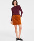 ფოტო #1 პროდუქტის Women's Long-Sleeve Ruffle-Neck Top, Created for Macy's