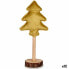 Christmas Tree Polyester Golden Wood 9,5 x 32 x 13 cm (12 Units)