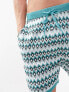 ASOS DESIGN co-ord knitted shorts with all over geo print