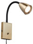 Фото #1 товара Wandlampe Leselampe mit Stecker Messing