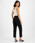 Фото #2 товара Women's High-Rise Slit-Cuff Pants, Created for Macy's