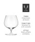 Фото #4 товара Набор стаканов для коньяка Viski Crystal Wingback, Set of 2, 17 Oz