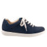 Фото #1 товара Trotters Adore T2117-400 Womens Blue Leather Lifestyle Sneakers Shoes