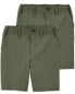 Фото #3 товара Kid 2-Pack Lightweight Uniform Shorts in Quick Dry Active Poplin 12