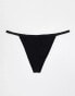 Фото #3 товара Lindex SoU Jenianne cotton 3 pack tanga side thong in black