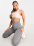 Threadbare Fitness gym leggings in grey marl