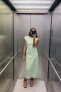 Фото #1 товара Платье со сборками на поясе ZARA