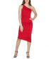 One Shoulder Ruched Bodycon Dress