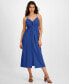 ფოტო #5 პროდუქტის Women's Sleeveless Twist-Front Midi Dress, Created for Macy's