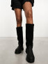 Фото #2 товара Сапоги женские Public Desire Mason черные из искусственного меха с толстой подошвой