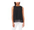 Фото #1 товара Vince Camuto Sleeveless Double Layer Top Rich Black Size S