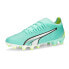 Фото #2 товара Puma Ultra Match Firm GroundAg Soccer Cleats Womens Green Sneakers Athletic Shoe
