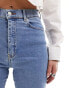 Dr Denim Moxy straight leg jeans in cape plain light blue Голубой, L L32 - фото #5