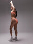 Фото #7 товара Topshop mix and match rib high leg bikini bottoms in coral