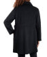 Фото #2 товара Women's Plus Size Club-Collar Zip-Front Coat