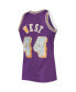 Фото #4 товара Men's Jerry West Purple Los Angeles Lakers 1971-72 Hardwood Classics 75th Anniversary Diamond Swingman Jersey