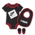 Фото #1 товара [NJ0414-023] Baby Air Jordan Bodysuit, Bib and Booties 3-PC Box Set