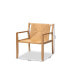 Фото #8 товара Delaney Mid-Century Modern Oak Finished Wood and Hemp Accent Chair