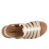 Фото #8 товара Trotters Tiki Laser T2322-719 Womens Beige Leather Slingback Sandals Shoes