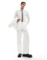 ASOS DESIGN wide fit suit trousers in white