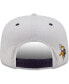 Men's White, Purple Distressed Minnesota Vikings Sparky Original 9FIFTY Snapback Hat