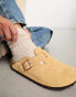 Фото #4 товара Birkenstock Boston clogs in latte beige suede