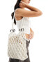 Фото #1 товара Glamorous crochet shoulder bag in cream