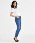 Фото #4 товара Petite Mid-Rise Curvy Skinny Jeans, Created for Macy's