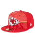 Головной убор красного цвета Kansas City Chiefs 2023 NFL Training Camp 59FIFTY от New Era Красный, 7 1/2 - фото #1