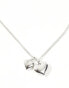 Фото #3 товара Reclaimed Vintage chubby heart pendant necklace in silver