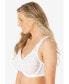 Plus Size Embroidered Underwire Bra