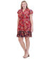 ფოტო #3 პროდუქტის Plus Size Printed Chiffon Smocked-Waist Dress