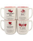 Valentine's Day Mugs, Set of 4