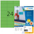Фото #1 товара HERMA Coloured Labels A4 70x37 mm green paper matt 2400 pcs. - Green - Rectangle - Permanent - Paper - Matte - Laser/Inkjet