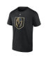 Фото #3 товара Men's Jack Eichel Black Vegas Golden Knights Authentic Stack Name and Number T-shirt