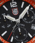 Men's Swiss Chronograph Pacific Diver Orange Rubber Strap Watch 44mm