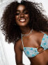 Фото #1 товара Motel ravola bead bikini top in boho batik blue