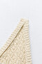 Фото #8 товара Топ асимметричного кроя из рельефной ткани с открытой спиной ZARA