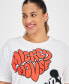 Фото #3 товара Trendy Plus Size Mickey Mouse Graphic T-Shirt