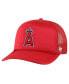 Фото #1 товара Men's Red Los Angeles Angels Foamo Trucker Snapback Hat