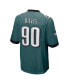 Фото #2 товара Men's Jordan Davis Midnight Green Philadelphia Eagles 2022 NFL Draft First Round Pick Game Jersey