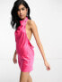 Pretty Lavish backless satin mini dress in pink