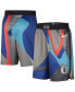 ფოტო #1 პროდუქტის Men's Black Brooklyn Nets 2023/24 City Edition Swingman Shorts