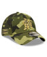 ფოტო #2 პროდუქტის Men's Camo Miami Marlins 2022 Armed Forces Day 9Twenty Adjustable Hat