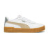 Фото #1 товара Puma Carina 2.0 Corduroy Lace Up Womens White Sneakers Casual Shoes 39563101