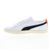 Puma Clyde Base L 39941301 Mens White Leather Lifestyle Sneakers Shoes 9.5 - фото #5