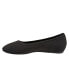 Softwalk Sonora S2013-001 Womens Black Leather Slip On Ballet Flats Shoes