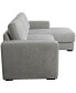 Фото #5 товара Elizabeth 85" Stain-Resistant Fabric Reversible Sofa Chaise Sectional