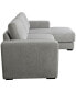 Elizabeth 85" Stain-Resistant Fabric Reversible Sofa Chaise Sectional - фото #5